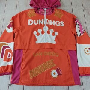 Dunkin Donuts San Diego DunKings Novelty Track Hoodie sz L